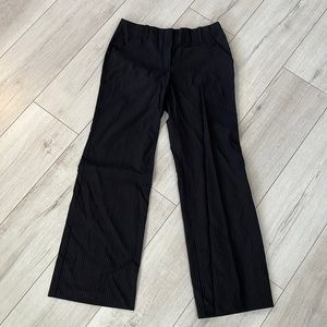 New York & company black pinstripe pants size 2p